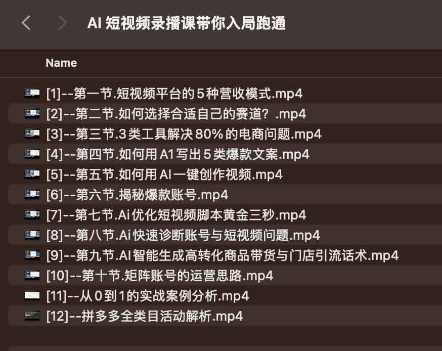 AI 短视频录播课带你入局跑通课程插图 AI 短视频录播课带你入局跑通课程插图