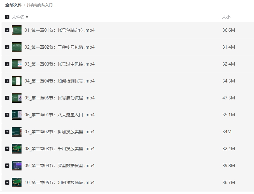 抖音电商从入门到精通课程插图 抖音电商从入门到精通课程插图