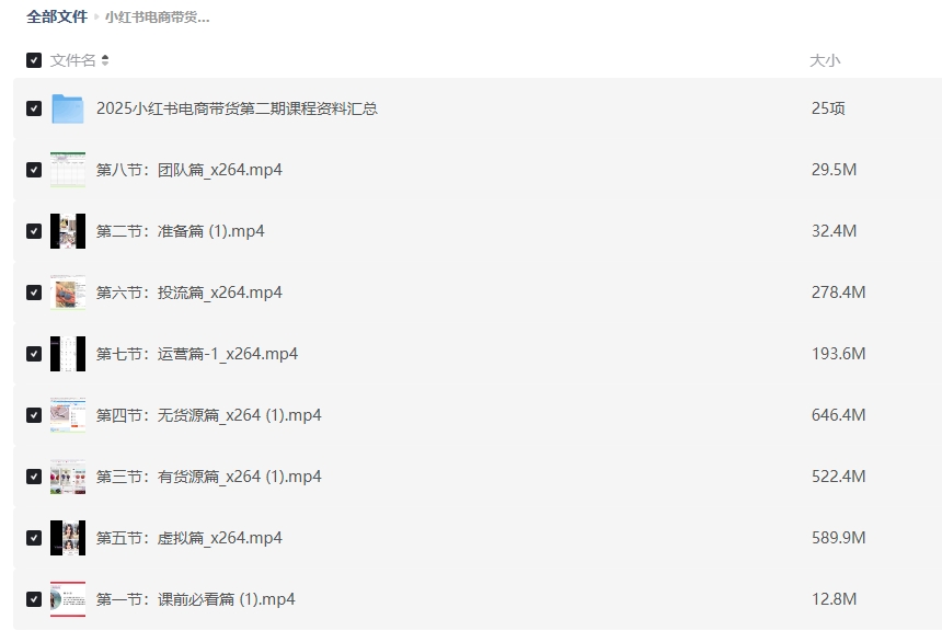 小红书电商带货课2期,小红书电商的有货源,无货源,虚拟产品,付费投流等整套玩法插图 小红书电商带货课2期,小红书电商的有货源,无货源,虚拟产品,付费投流等整套玩法插图