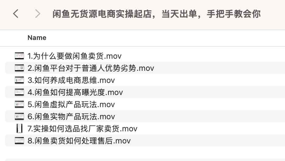 闲鱼无货源电商实操起店课程插图