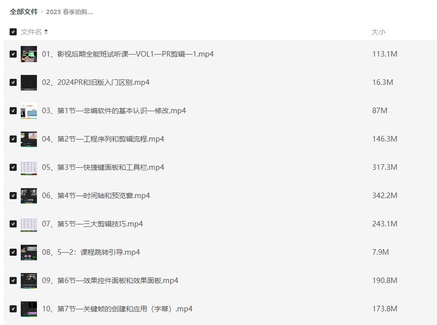 2025春季拍剪效全能集训营课程插图 2025春季拍剪效全能集训营课程插图