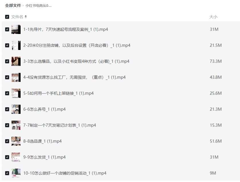 小红书电商从0-1实操运营课,0基础小白轻松上手插图 小红书电商从0-1实操运营课,0基础小白轻松上手插图