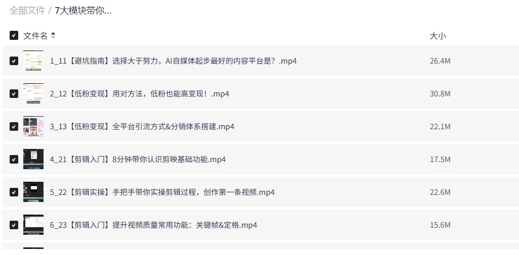 7大模块带你实现AI自媒体变现课程插图 7大模块带你实现AI自媒体变现课程插图