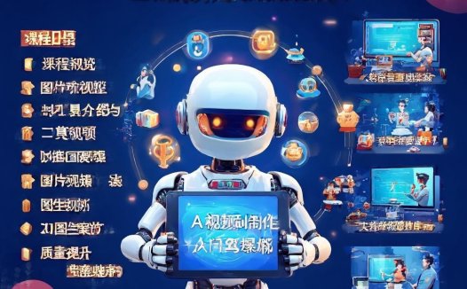 AI视频制作从入门到爆款课程,从文生图到图生视频,全链路打造自媒体爆款视频