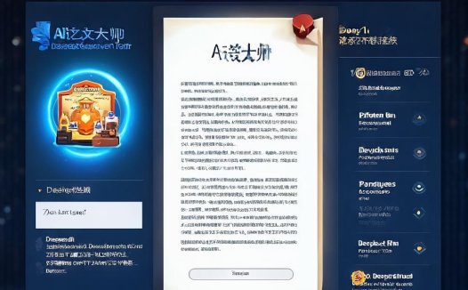 AI论文大师:学术写作的AI智能工具,DeepSeek全模型驱动|查重率≤5%|全球816学科覆盖