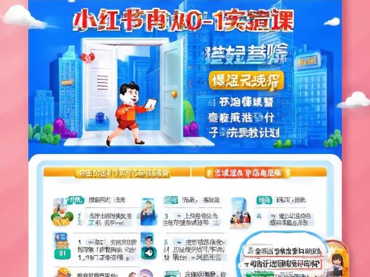 小红书电商从0-1实操运营课,0基础小白轻松上手